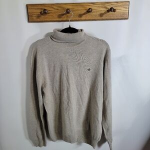 Brooksfield Tan Wool Turtleneck Sweater Men's, Size 54